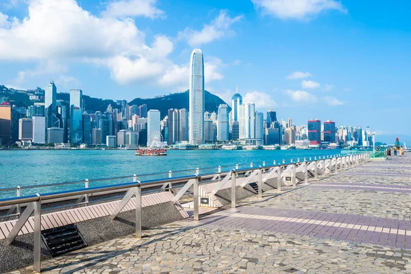 Bella Architettura Edificio Esterno Paesaggio Urbano Hong Kong Città Skyline — Foto Stock