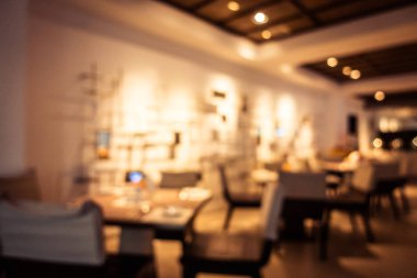 Soyut bulanıklık ve ufuk restoran ve kafe iç arka planı için
