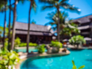 Soyut bulanıklık ve seyahat ve tatil için otel ve tatil arka plan defocused