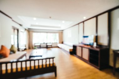 soyut bulanıklık ve odaklanmış oturma odası arka plan için iç mekan