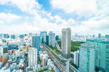 Tokyo şehir manzarası Japonya bina güzel mimari
