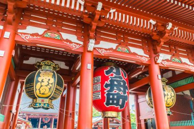 Güzel mimari Sensoji Tapınağı inşa ünlü ziyaret asakusa alan tokyo Japonya için yerdir