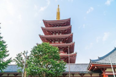 Güzel mimari Sensoji Tapınağı inşa ünlü ziyaret asakusa alan tokyo Japonya için yerdir