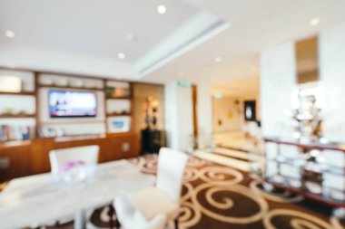 Soyut bulanıklık ve ufuk otel lobi lounge iç arka planı için