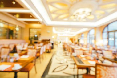 Soyut bulanıklık ve ufuk kahvaltı büfesi otel restoran ve kafe Cafe iç arka planı için