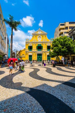 Çin, Makao - dominics macau şehirde kilise st ile bina 6 Eylül 2018 - güzel eski mimari