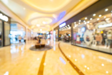 Arkaplan için mağaza içi soyut bulanıklık ve odaklanmış alışveriş merkezi