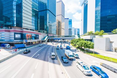 Hong kong, Çin - 15 Eylül, 2018: güzel mimari ofis hongkong City dış gökdelen Binası
