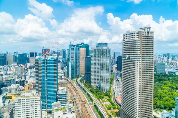 Vacker Arkitektur Byggnad Tokyo Stadens Silhuett Japan — Stockfoto