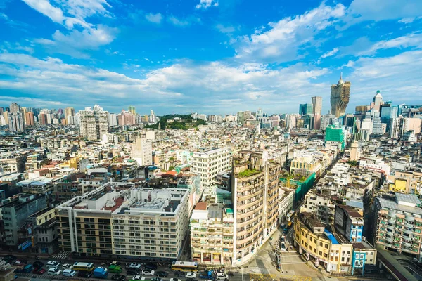 Bela Arquitetura Edifício Paisagem Urbana Horizonte Cidade Macau — Fotografia de Stock