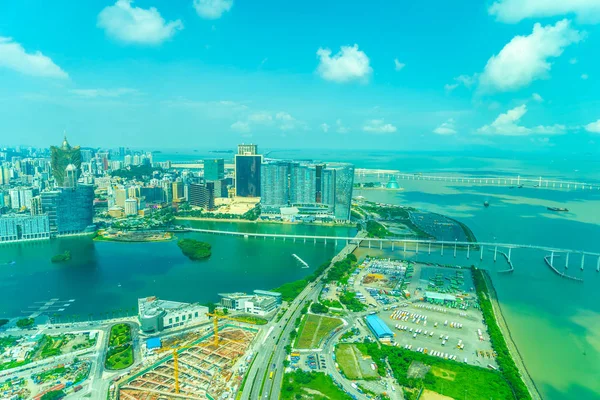 Bela Arquitetura Edifício Paisagem Urbana Cidade Macau — Fotografia de Stock