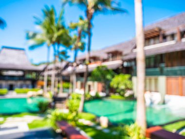 Soyut bulanıklık ve seyahat ve tatil için otel ve tatil arka plan defocused