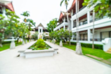 Seyahat ve tatil için güzel otel ve tatil arka plan bulanıklık