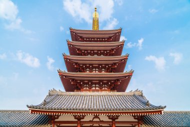 Güzel mimari Sensoji Tapınağı inşa ünlü ziyaret asakusa alan tokyo Japonya için yerdir