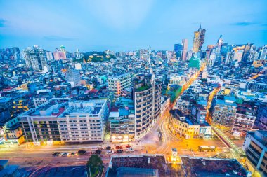 Bina Cityscape macau şehir manzarası geceleri güzel mimari
