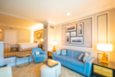 Soyut bulanıklık ve ufuk dekorasyon oturma odası alanı arka planı için