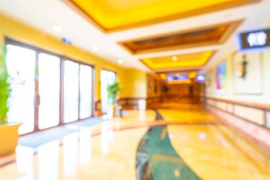 Soyut bulanıklık ve arka plan için otel lobisi.