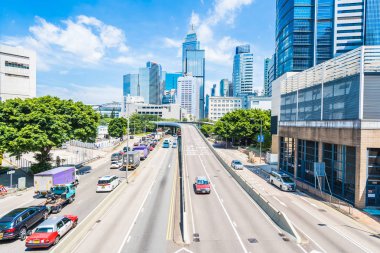 Hong kong, Çin - 15 Eylül, 2018: güzel mimari ofis hongkong City dış gökdelen Binası