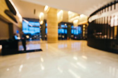Soyut bulanıklık ve arka plan için otel lobisi.