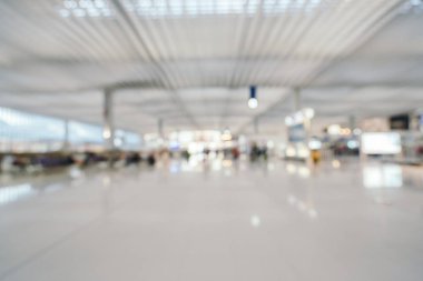 Soyut bulanıklık ve arka plan için Havaalanı terminal iç defocused