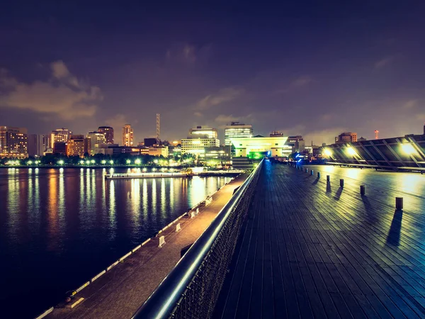 Hermosa Arquitectura Paisaje Urbano Con Torre Marina Yokohama Japón — Foto de Stock