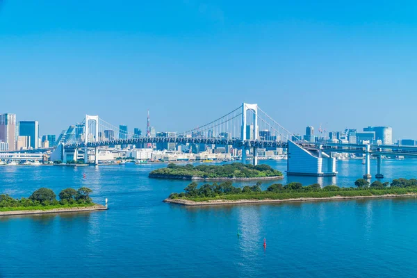 Prachtige Architectuur Bouwen Cityscape Van Stad Tokio Met Brug Van — Stockfoto