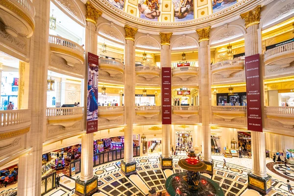 Kína Macau Szeptember 2018 Gyönyörű Luxus Hotel Resort Kazettás Párizsi — Stock Fotó