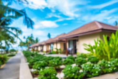 Soyut bulanıklık ve ufuk lüks hotel and resort tatil için seyahat ve arka plan tatil