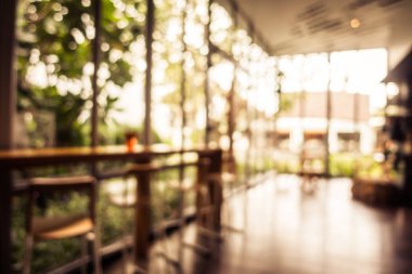 Soyut bulanıklık ve ufuk restoran ve kafe iç arka planı için