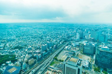 Güzel dış yapı ve Mimarlık Yokohama şehir manzarası Japonya