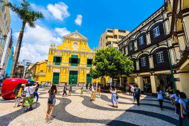 Çin, Makao - dominics macau şehirde kilise st ile bina 6 Eylül 2018 - güzel eski mimari