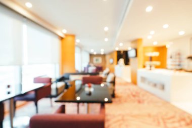 Soyut bulanıklık ve arka plan için otel lobisi.