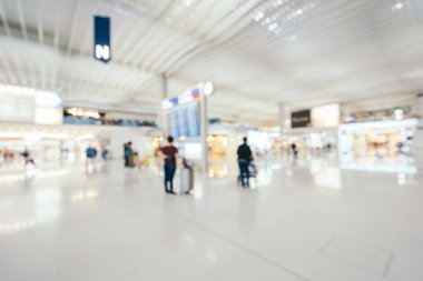 Soyut bulanıklık ve arka plan için Havaalanı terminal iç defocused
