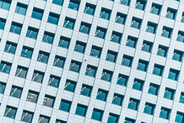 Bel Immeuble Bureaux Extérieur Moderne Avec Des Textures Motif Fenêtre — Photo