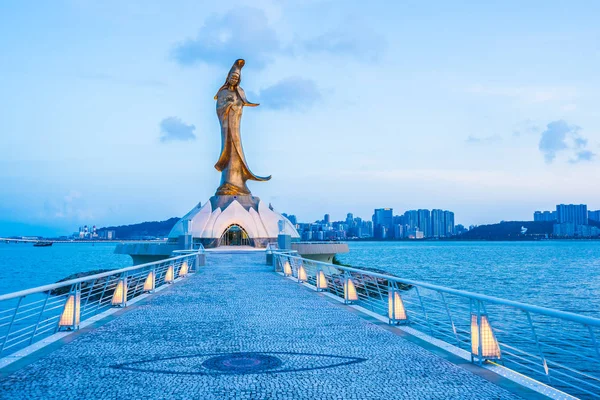 Bella Statua Kun Iam Punto Riferimento Nella Città Macao — Foto Stock