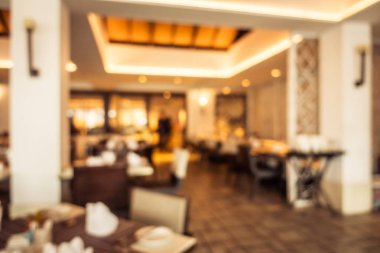 Soyut bulanıklık ve ufuk restoran ve kafe iç arka planı için