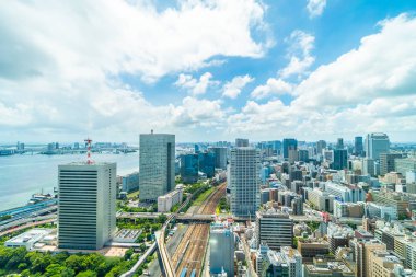 Tokyo şehir manzarası Japonya bina güzel mimari