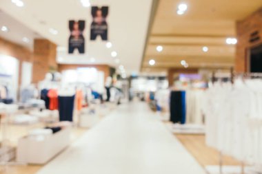 Arkaplan için mağaza içi soyut bulanıklık ve odaklanmış alışveriş merkezi