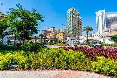 Venedik güzel mimari yapı ve diğer otel resort ve gece macau şehir casino