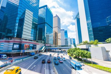 Hong kong, Çin - 15 Eylül, 2018: güzel mimari ofis hongkong City dış gökdelen Binası