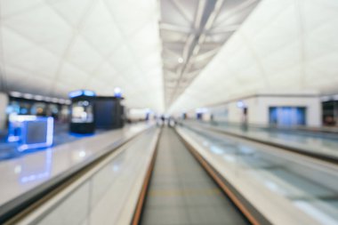 Soyut bulanıklık ve arka plan için Havaalanı terminal iç defocused