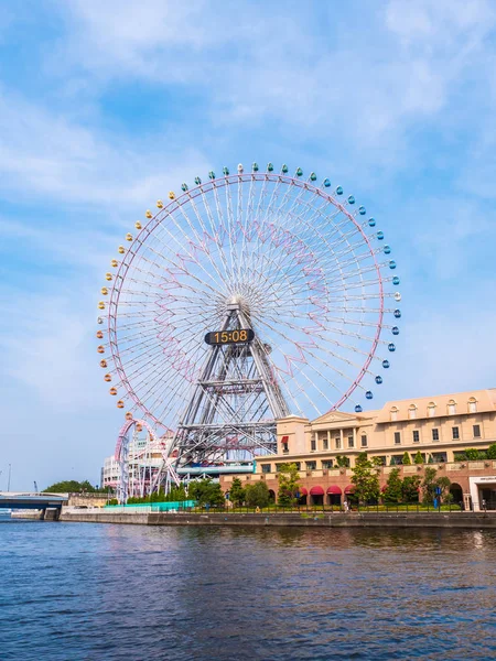 Pariserhjul Nöjesparken Runt Yokohama City Japan — Stockfoto