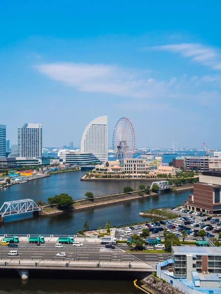 Krásná Budova Architektura Yokohama Panorama Města Japonsku — Stock fotografie