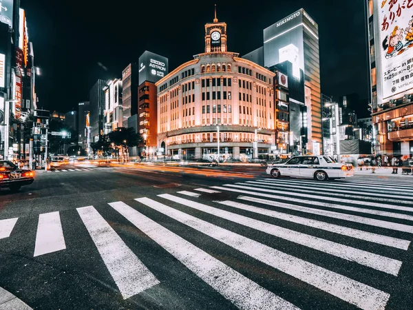 Tokyo Ginza Japan Aug 2018 Ginza District Area Luxury Popular — Stock Photo, Image