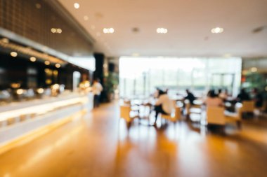 Soyut bulanıklık ve ufuk kahvaltı büfesi otel restoran ve kafe Cafe iç arka planı için