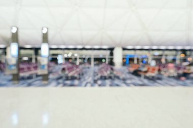 Soyut bulanıklık ve arka plan için Havaalanı terminal iç defocused