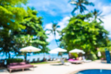 Bulanıklık ve lüks otel ufuk açık yüzme havuzunda soyut ve tatil seyahat ve tatil için tatil