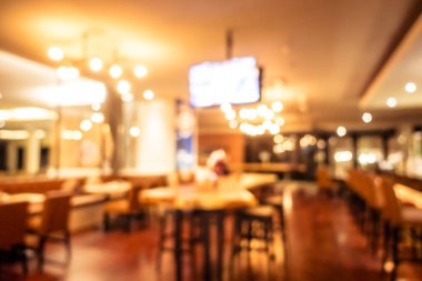Soyut bulanıklık ve ufuk restoran ve kafe iç arka plan ve yüzey için