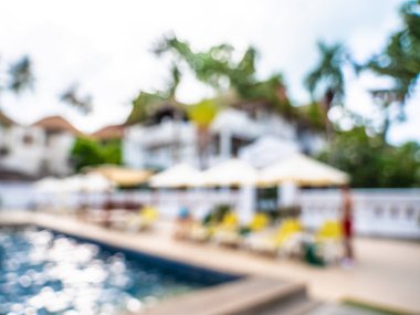 Soyut bulanıklık ve seyahat ve tatil için otel ve tatil arka plan defocused