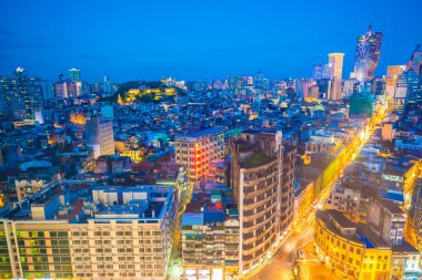 Bina Cityscape macau şehir manzarası geceleri güzel mimari